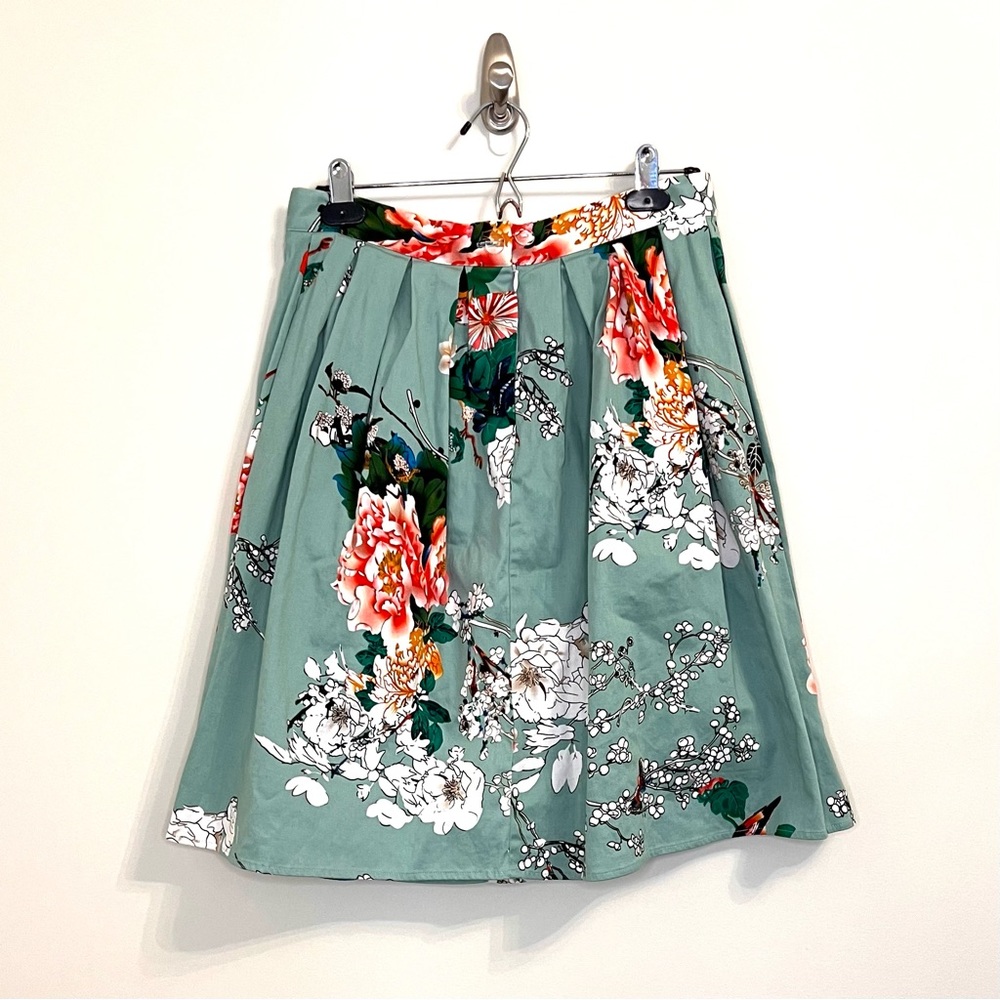 Floral Knee Length Skirt